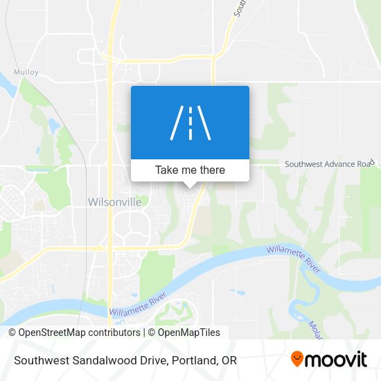 Mapa de Southwest Sandalwood Drive