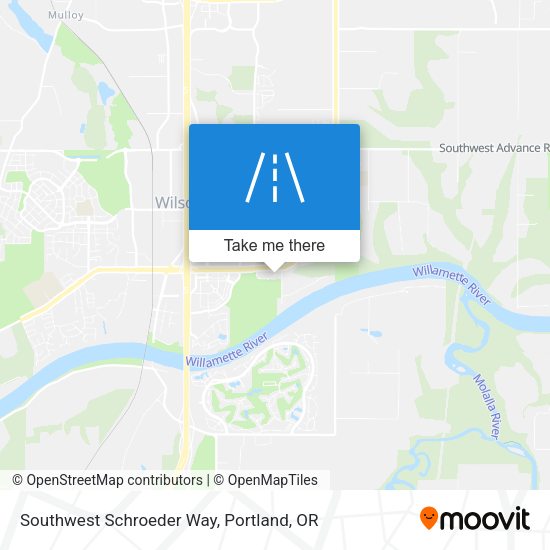Mapa de Southwest Schroeder Way