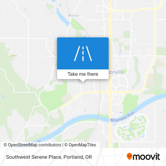 Southwest Serene Place map
