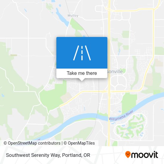 Southwest Serenity Way map