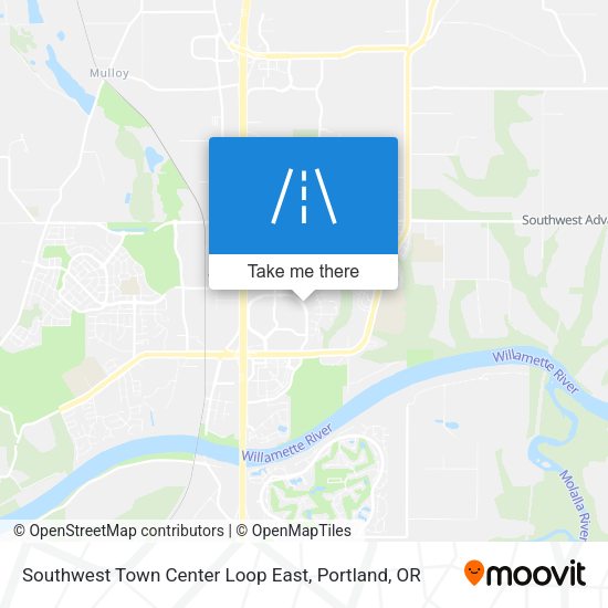 Mapa de Southwest Town Center Loop East