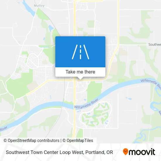 Southwest Town Center Loop West map
