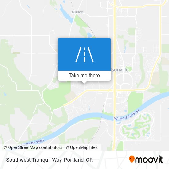 Southwest Tranquil Way map