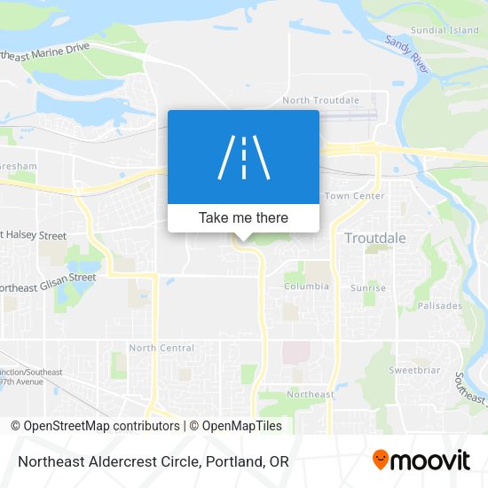 Mapa de Northeast Aldercrest Circle