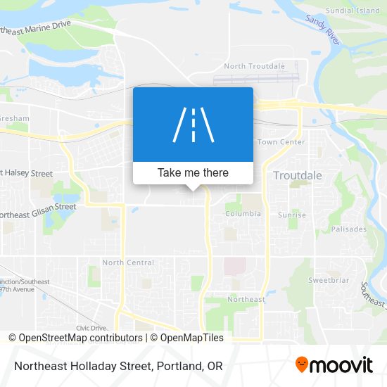 Mapa de Northeast Holladay Street