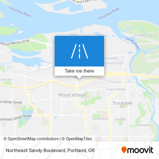 Mapa de Northeast Sandy Boulevard