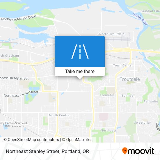 Northeast Stanley Street map