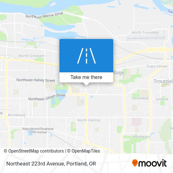 Northeast 223rd Avenue map