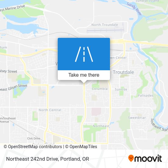 Northeast 242nd Drive map