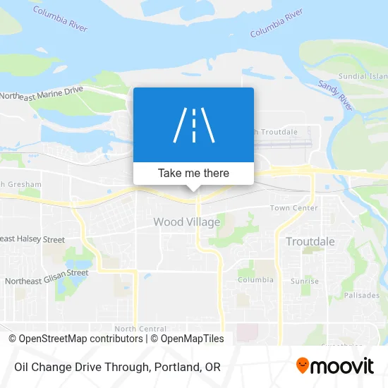 Oil Change Drive Through map