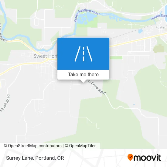 Surrey Lane map
