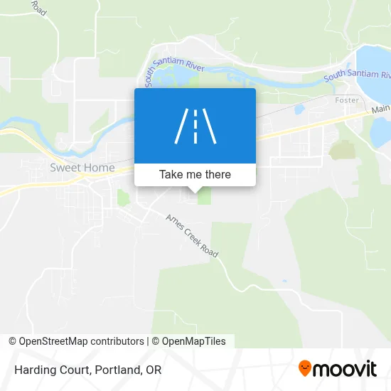 Harding Court map