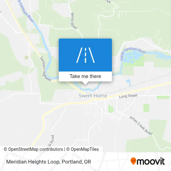 Meridian Heights Loop map