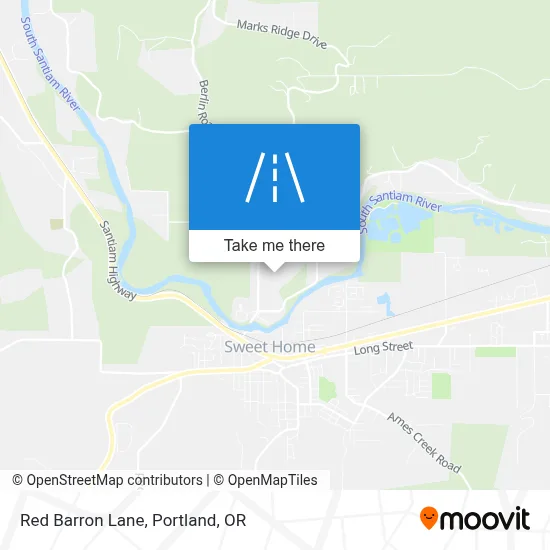 Red Barron Lane map