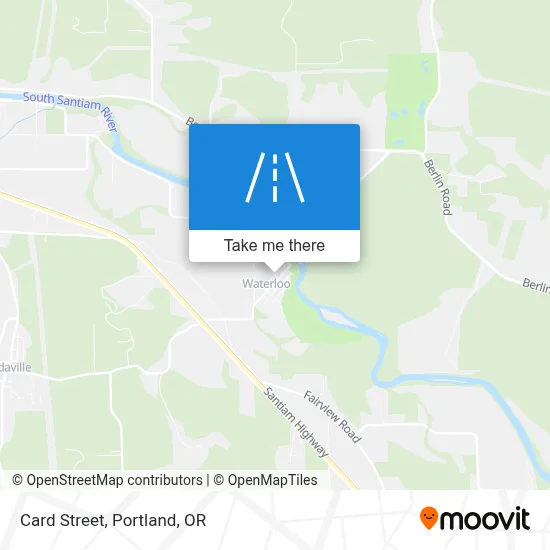 Card Street map