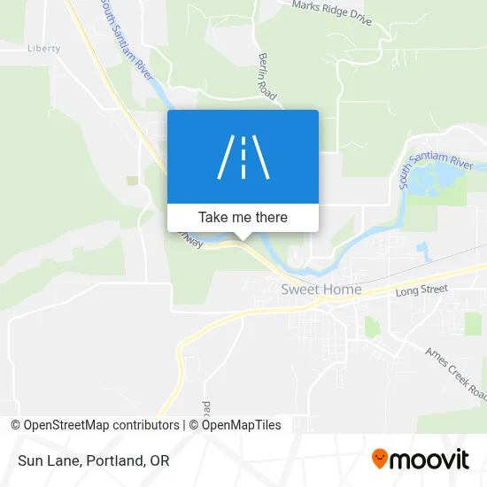 Sun Lane map