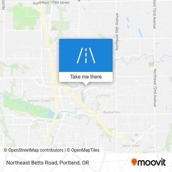 Mapa de Northeast Betts Road