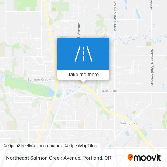 Northeast Salmon Creek Avenue map
