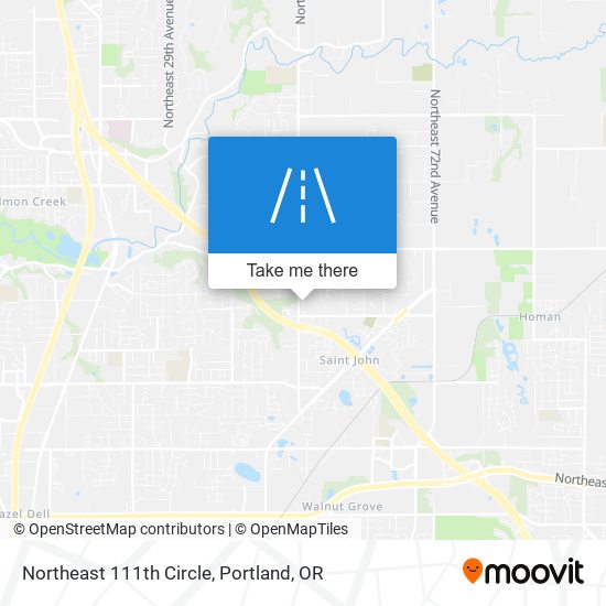 Northeast 111th Circle map