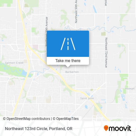 Northeast 123rd Circle map
