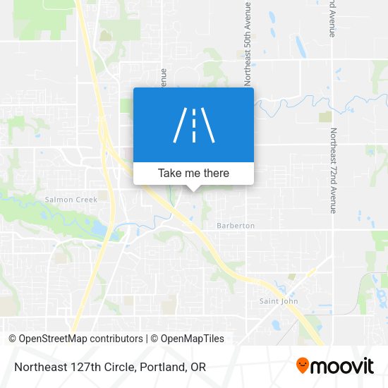 Northeast 127th Circle map