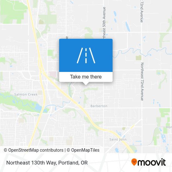 Northeast 130th Way map