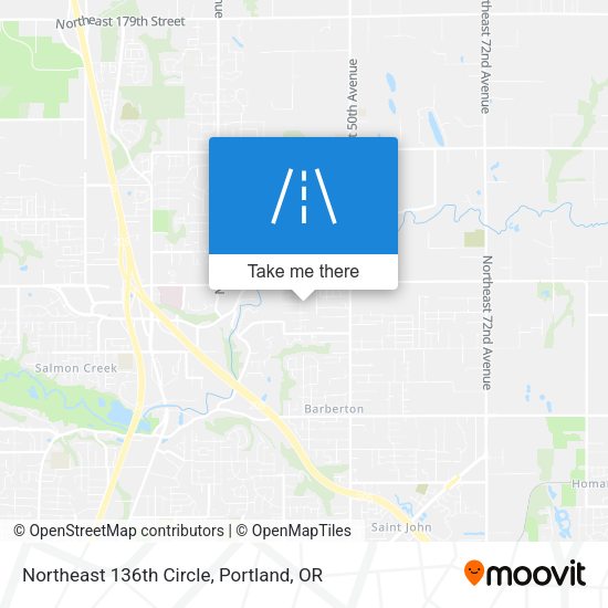 Mapa de Northeast 136th Circle