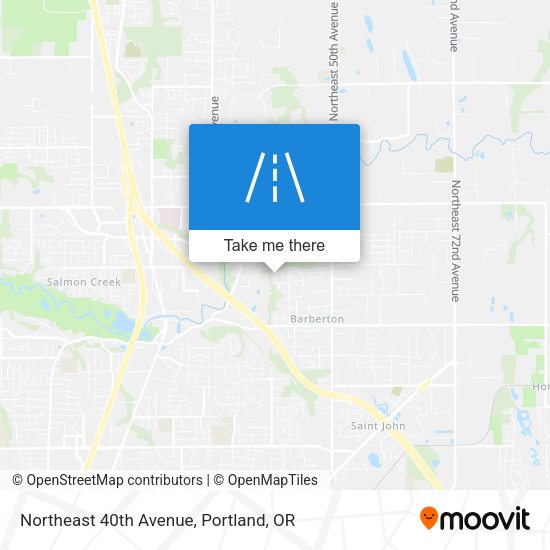 Mapa de Northeast 40th Avenue