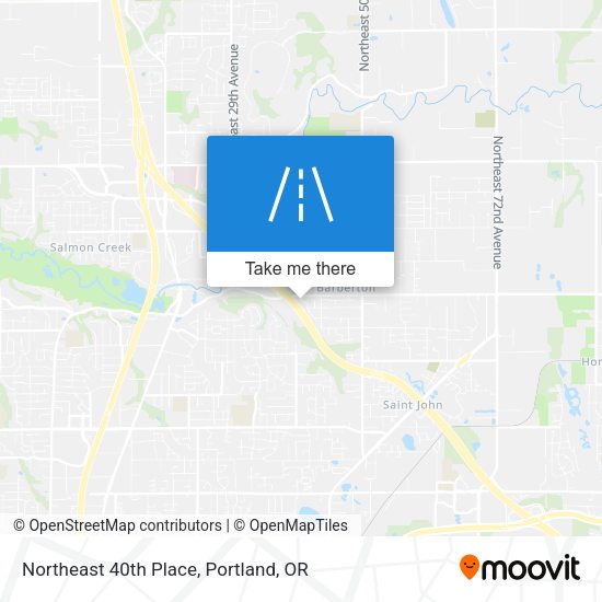 Mapa de Northeast 40th Place