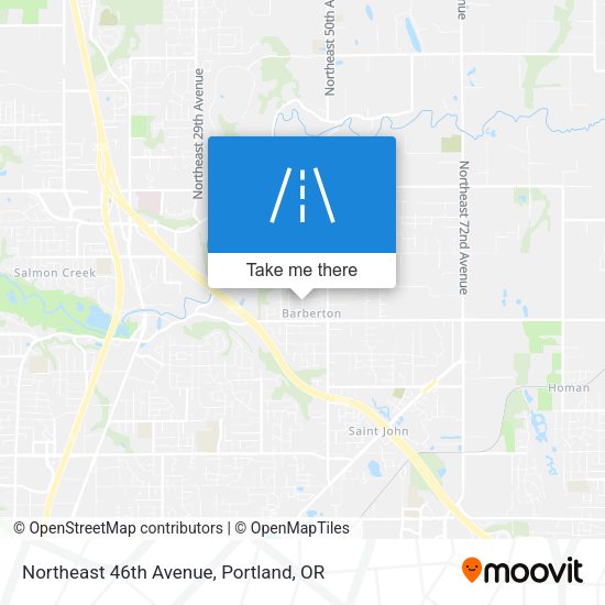 Northeast 46th Avenue map