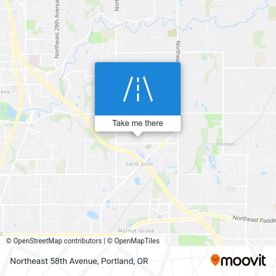 Mapa de Northeast 58th Avenue