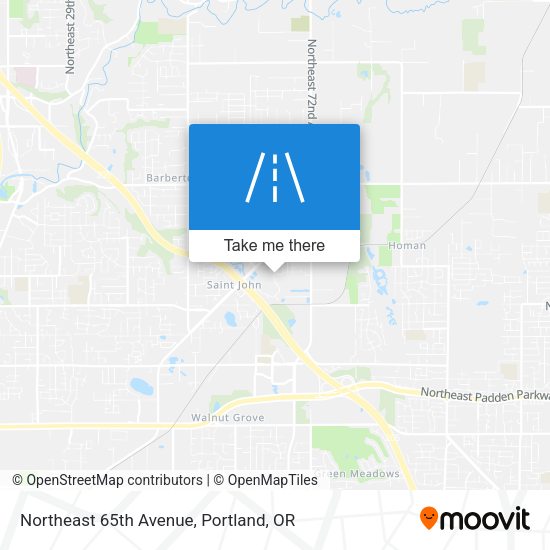 Northeast 65th Avenue map