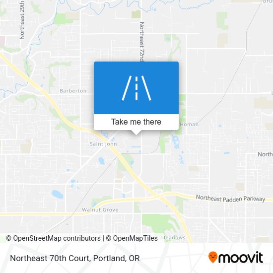 Northeast 70th Court map