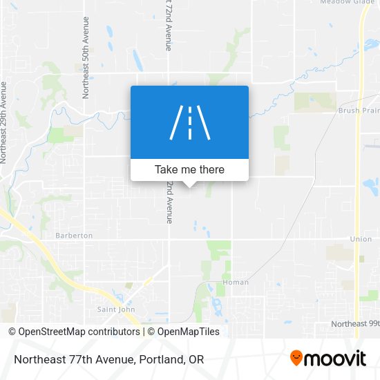 Northeast 77th Avenue map