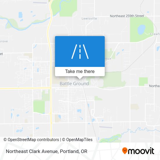 Northeast Clark Avenue map