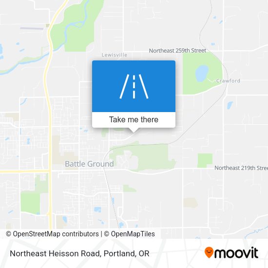 Northeast Heisson Road map