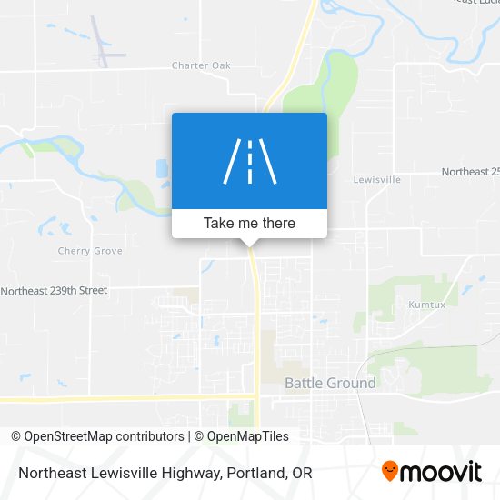 Northeast Lewisville Highway map