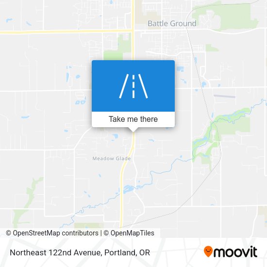 Northeast 122nd Avenue map