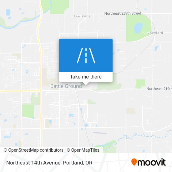 Northeast 14th Avenue map