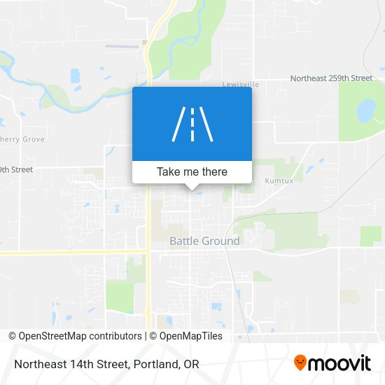 Northeast 14th Street map