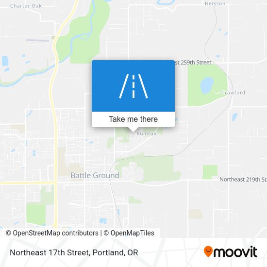 Mapa de Northeast 17th Street