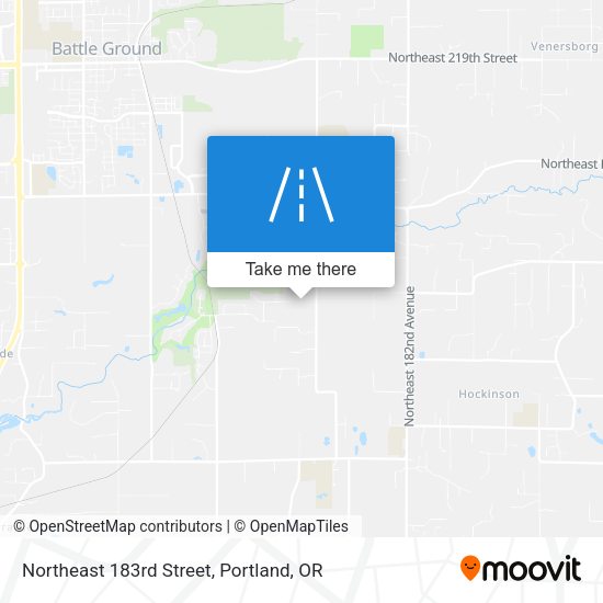 Northeast 183rd Street map