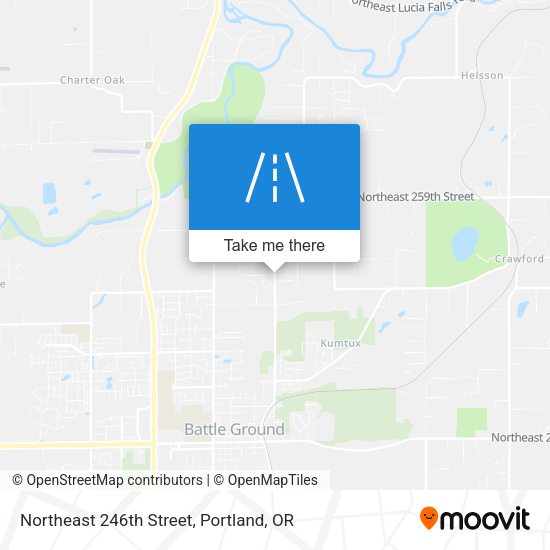 Northeast 246th Street map