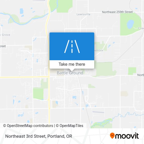 Northeast 3rd Street map