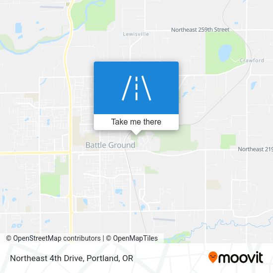 Northeast 4th Drive map
