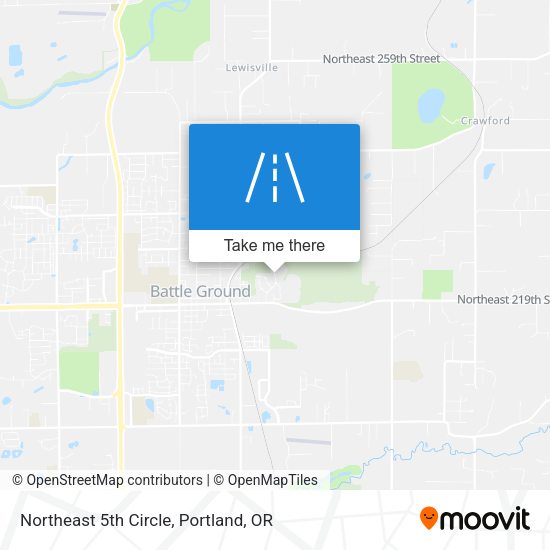 Northeast 5th Circle map