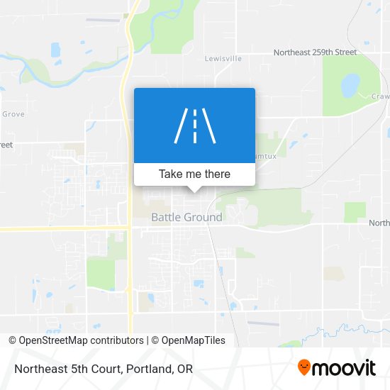 Northeast 5th Court map