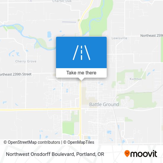 Northwest Onsdorff Boulevard map