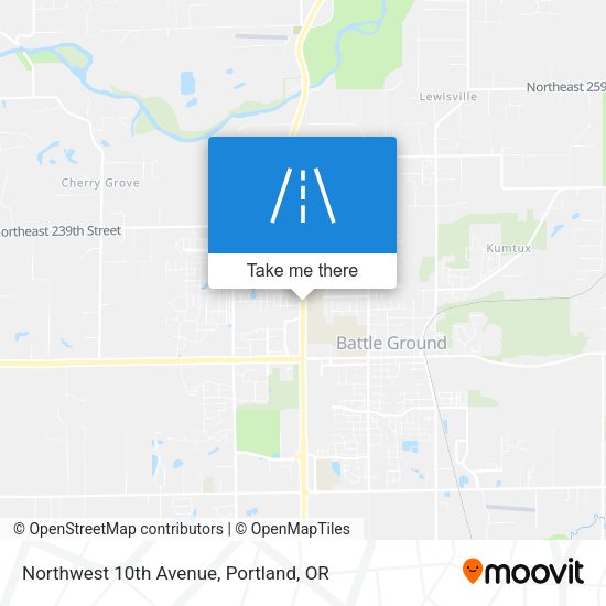 Northwest 10th Avenue map