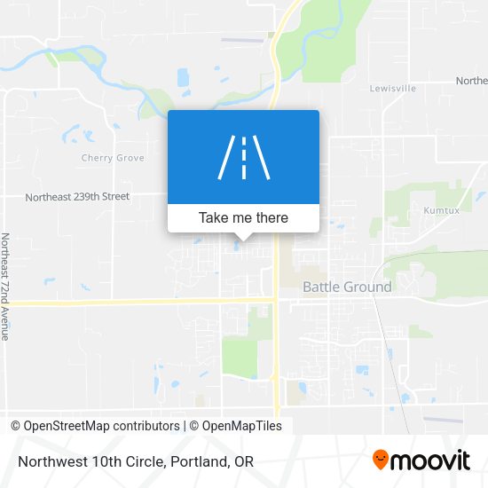Northwest 10th Circle map